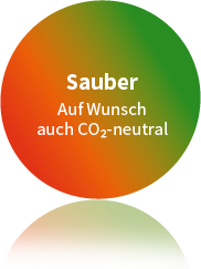 Sauber - Auf Wunsch auch CO2-neutral